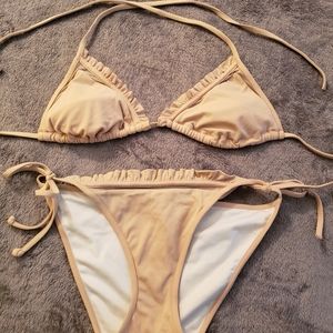 Victoria's Secret orange cream string bikini